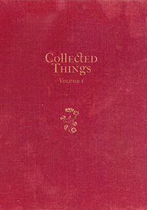 Collected Things, Volume I book cover